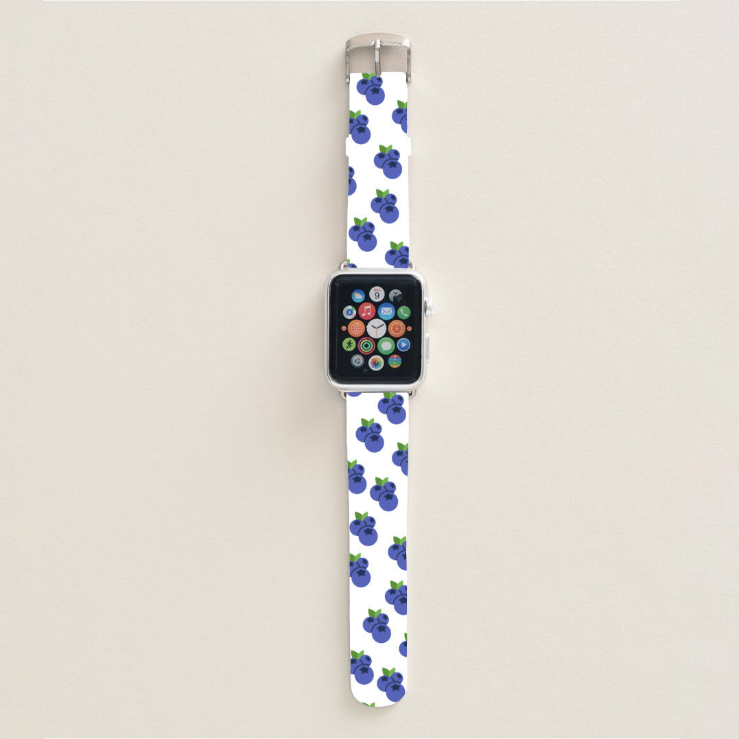 Blueberries and Cream Apple Watch Band
