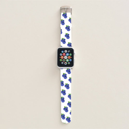 Blueberries and Cream Apple Watch Band