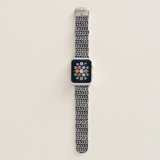 A Stitch in Time Gray Apple Watch Band